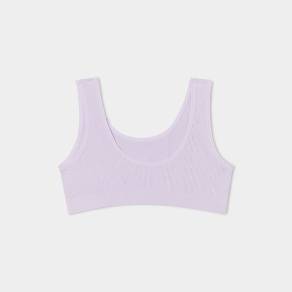 Lot 2 brassières bretelles larges parme fille