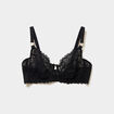 Soutien-gorge embo&icirc;tant dentelle noir femme grande taille