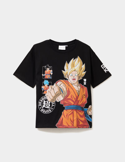 T-shirt coton Dragon Ball Super noir garçon