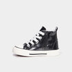 Baskets zipp&eacute;es montantes bout renforc&eacute; noir fille