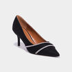 Escarpins détails strass noir femme