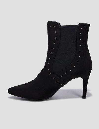 Bottines à talons noir femme