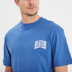T-shirt oversize manches courtes coton bleu roi homme
