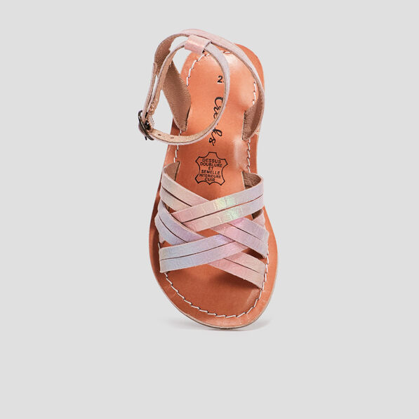 sandales en cuir creeks rose fille Sandales en cuir Creeks rose fille