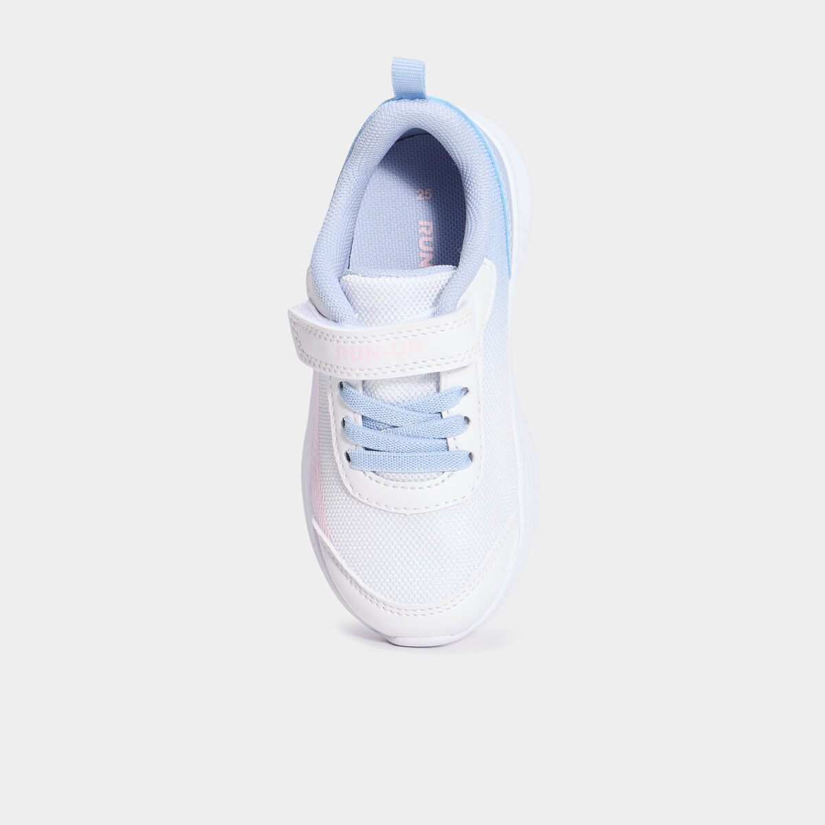 Baskets running &agrave; scratchs blanc fille