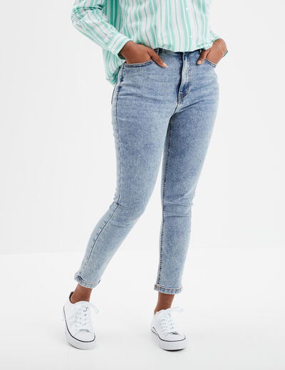 Jeans skinny 7/8ème denim double stone femme