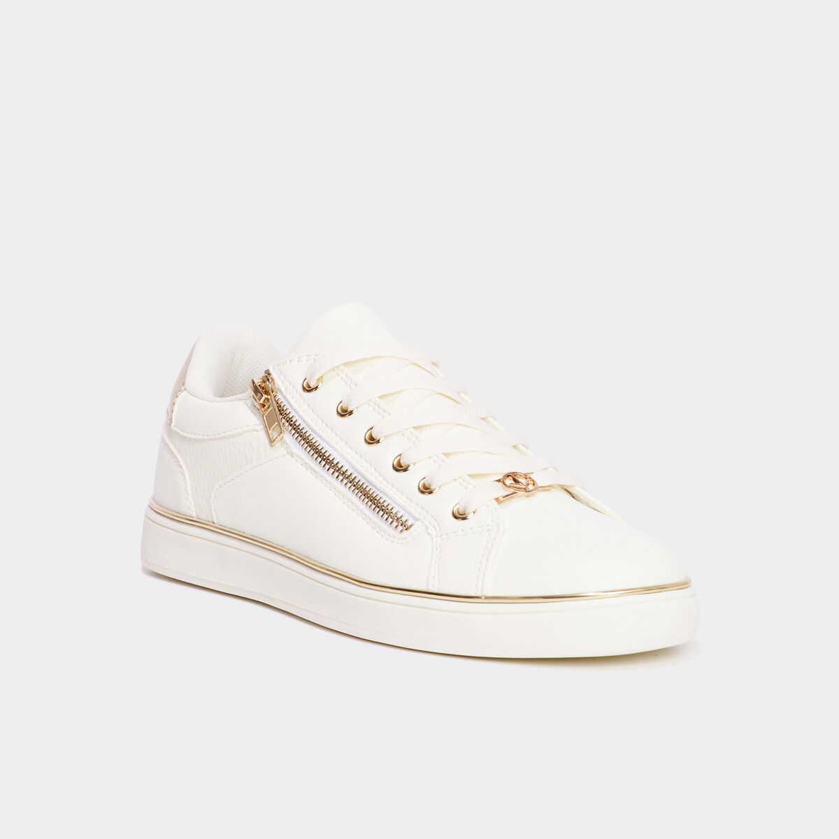 Tennis basses &agrave; lacets Mosquitos blanc femme