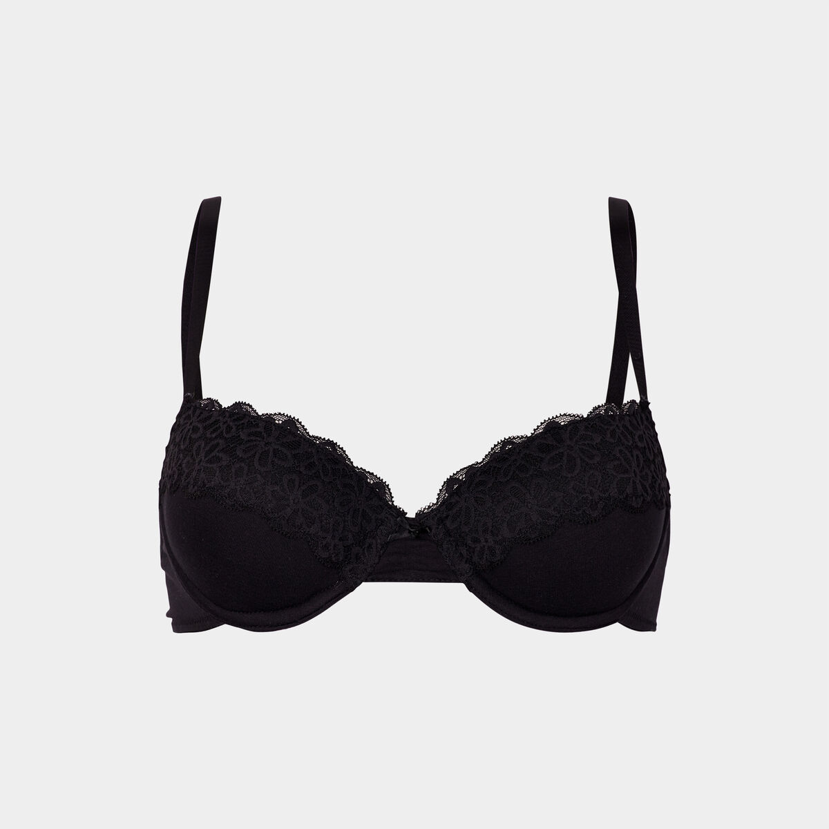 Soutien-gorge corbeille dentelle noir femme