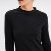 Robe évasée col montant courte Liberto noir femme
