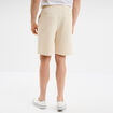Bermuda droit effet reliéfé ecru homme