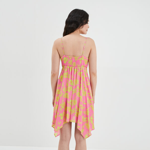 robe midi asymetrique patineuse a coques rose femme Robe midi asymétrique patineuse à coques rose femme