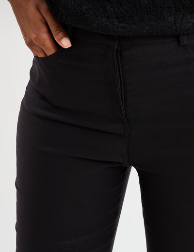 Pantalon stretch taille haute Mosquitos noir femme