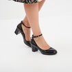 Escarpins vernis à talons noir femme