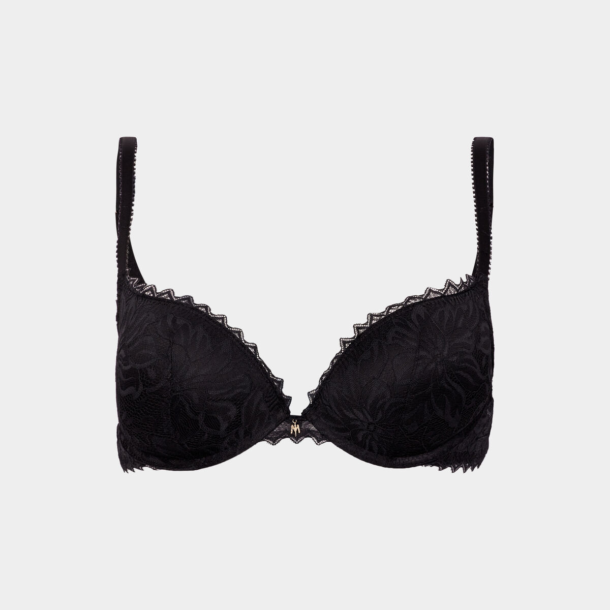 Soutien-gorge push up dentelle noir femme