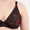 Soutien-gorge emboîtant dentelle rose framboise femme grande taille