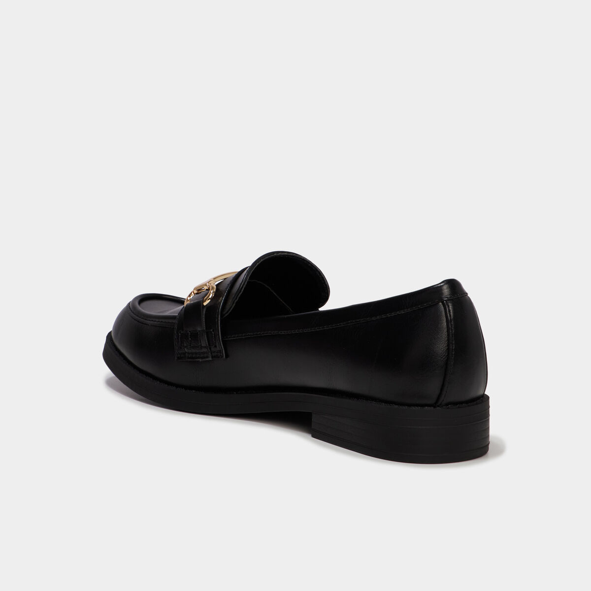 Mocassins avec ornements noir femme