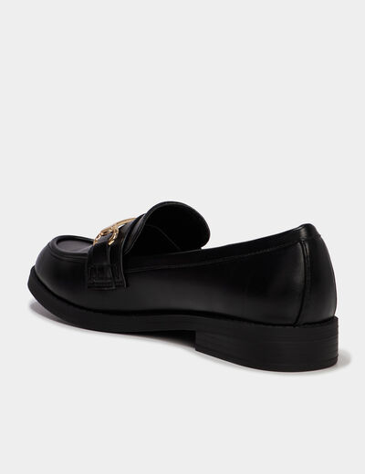 Mocassins avec ornements noir femme