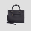 Sac rectangulaire bandoulière ajustable noir femme