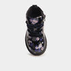 Boots crant&eacute;es &agrave; lacets noir b&eacute;b&eacute; fille