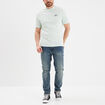 T-shirt col rond coton Naruto vert émeraude homme