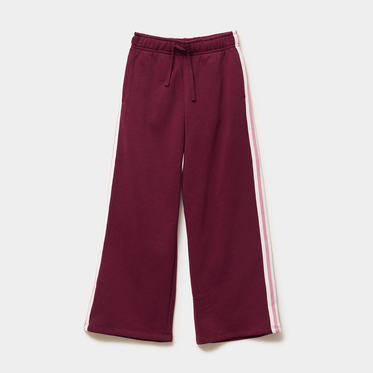 Pantalon de jogging large bordeaux fille