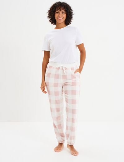 Pantalon de pyjama rose femme
