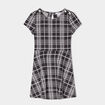 Robe patineuse manches courtes noir fille