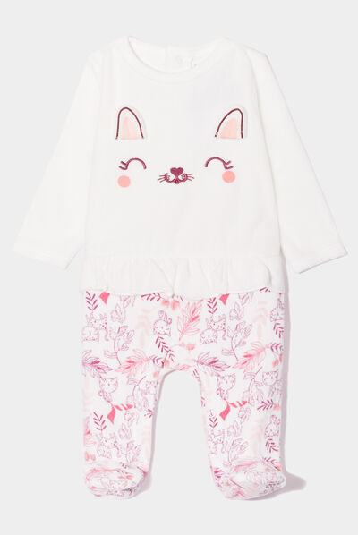 DreamBuy Pyjama bébé zippé - Pyjama bébé en Coton côtelé - Body bébé Doux  et Confortable pour Les 0-3 Ans (0-3 Mois, Blanc) : : Mode