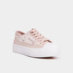 Tennis en toile dentelle Mosquitos rose femme