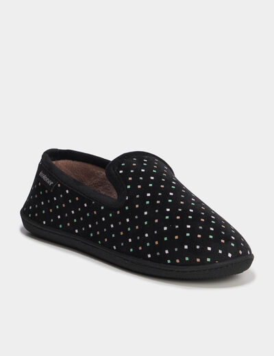Chaussons Isotoner vert anis femme
