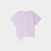 T-shirt détail noeud coton Stitch parme fille