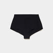 Culotte taille haute taille &eacute;lastiqu&eacute;e noir femme