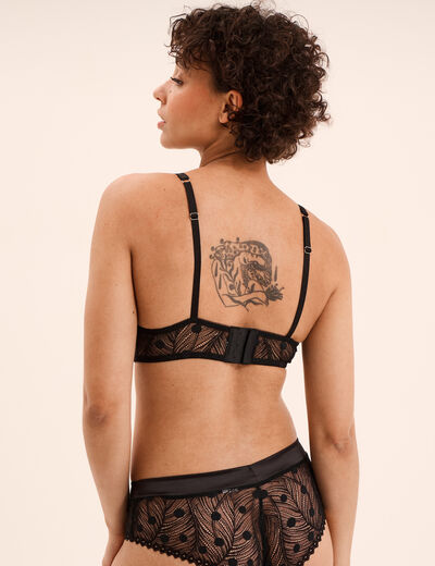 Soutien-gorge padd&eacute; noir femme