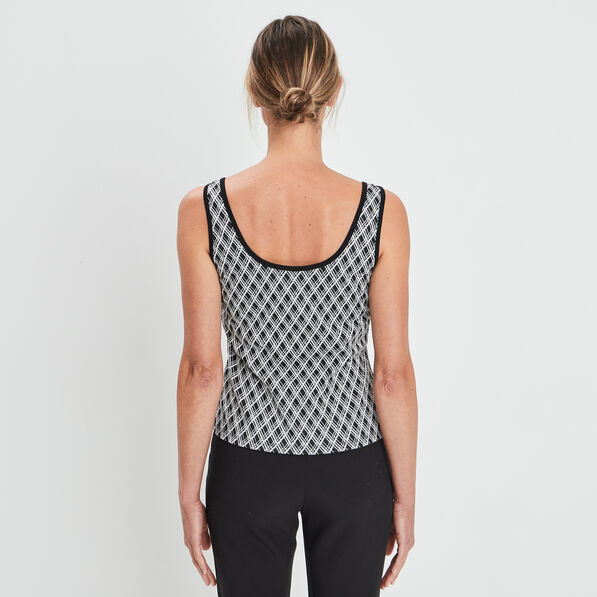 Débardeur détail anneaux bretelles noir femme