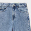 Jean large avec strass coton denim double stone fille