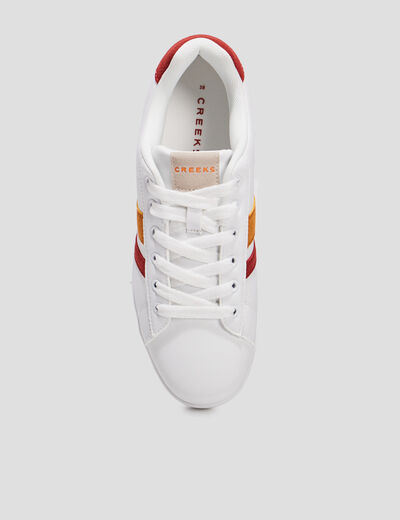 Tennis à lacets Creeks rouge femme