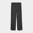 Pantalon fluide taille &eacute;lastiqu&eacute;e gris fonc&eacute; femme