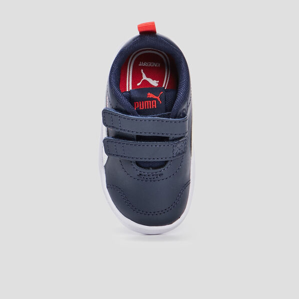 Tennis à scratchs Puma Courtflex bleu marine bébé garçon