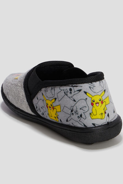 Chaussons sans-gêne Pokémon gris garçon