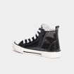 Baskets montantes zipp&eacute;es bout renforc&eacute; noir fille
