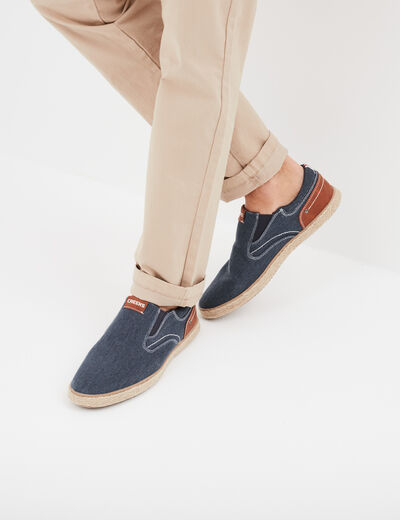 Loafers avec languette d'enfilage bleu homme