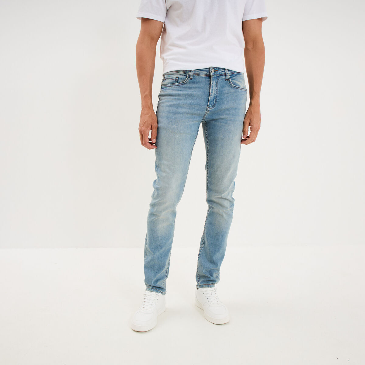 Jeans slim 5 poches denim double stone homme