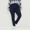 Jeans regular taille haute denim blue black femme grande taille