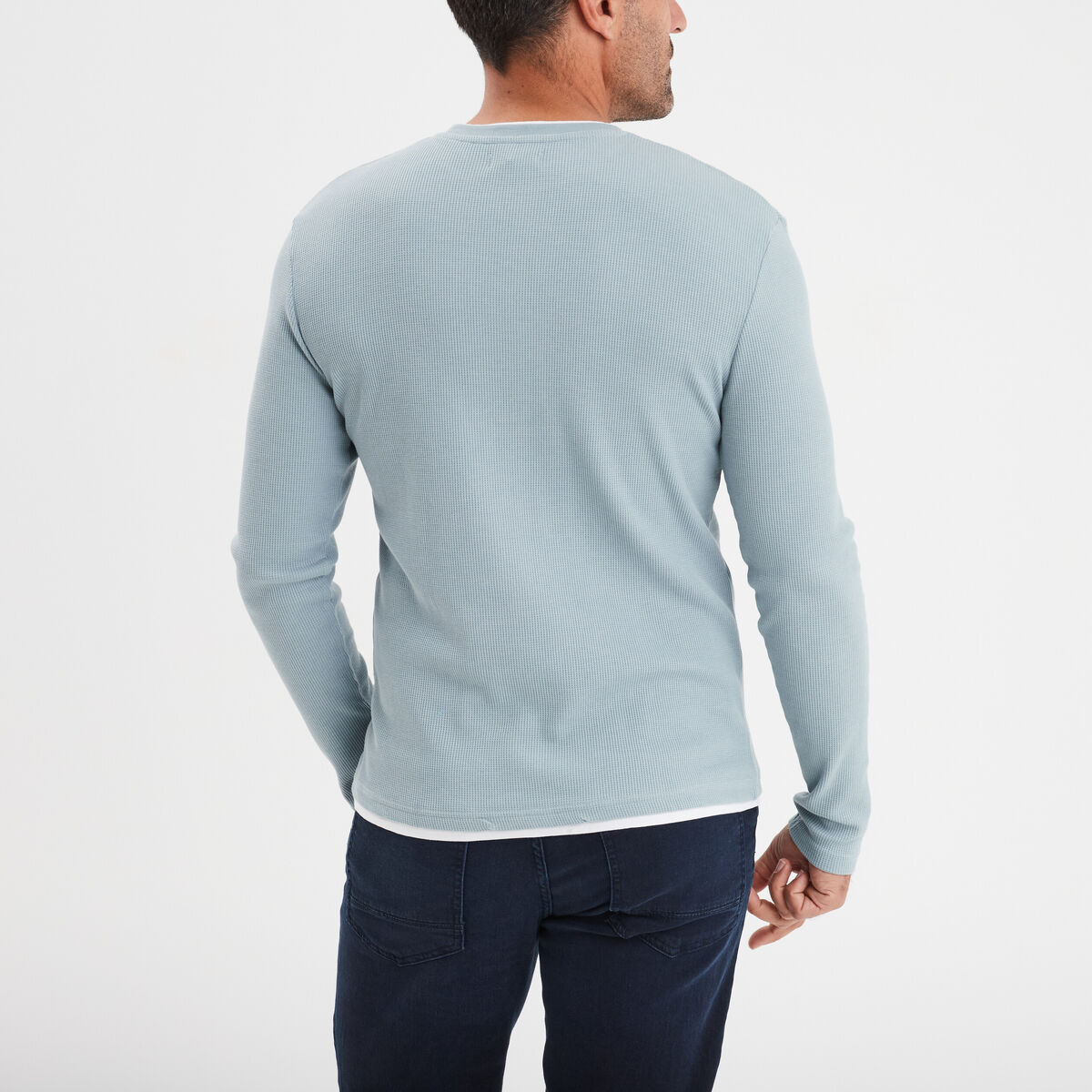 T-shirt col rond Creeks gris homme