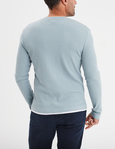 T-shirt col rond Creeks gris homme