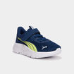 Baskets running scratchs Puma FlexFocus jaune citron gar&ccedil;on
