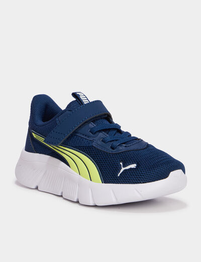 Baskets running scratchs Puma FlexFocus jaune citron gar&ccedil;on