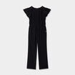 Combinaison pantalon jambes larges noir fille