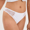 String coton majoritaire blanc femme