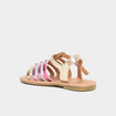 Sandales plates avec brides multicolore fille